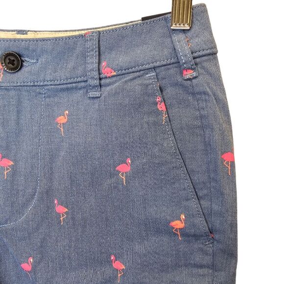 NWT Hollister Men's 28 Blue Pink Epic Flex Flamingo Flat Front Shorts 7" - Picture 4 of 15